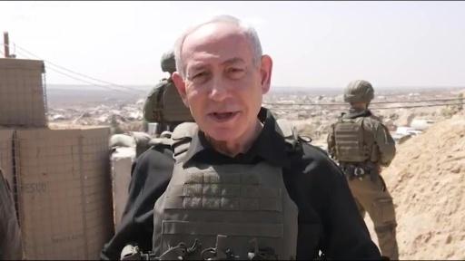 "No nos retiraremos", dice Netanyahu durante una visita a Gaza