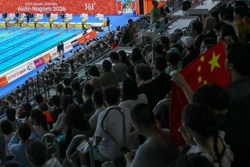 China topped the medals table near the end of the third day at the Asian Games, well clear of hosts Japan — ANDREW CABALLERO-REYNOLDS / AFP