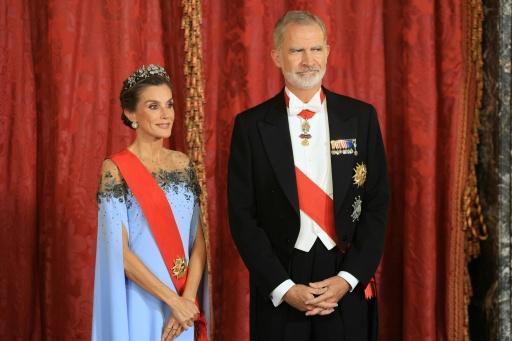 Queen Letizia (L) and King Felipe VI (R) will make the first royal trip to Ceuta since 2007 — Ludovic MARIN / AFP