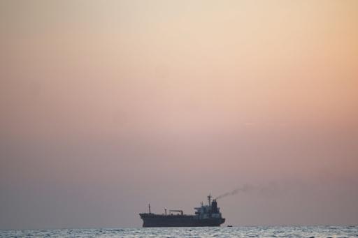 Un navire marchand dans le détroit de Bab al-Mandeb, le 12 septembre 2026 — - / AFP