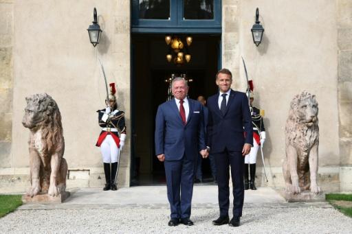 Jordan's King Abdullah II was also present at the meeting — Gonzalo Fuentes / AFP