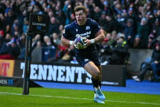 Huw Jones made his Scotland debut in 2016 — ANDY BUCHANAN / AFP