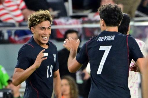 Julian Hall scored in back-to-back games for the US — TIM VIZER / AFP
