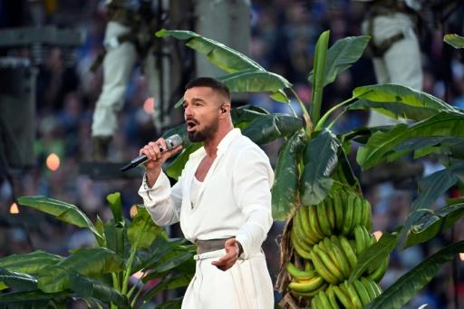 El cantante puertorriqueño Ricky Martin durante su participación en el concierto de Bad Bunny en la Super Bowl, en California, el 8 de febrero de 2026 — JOSH EDELSON / AFP