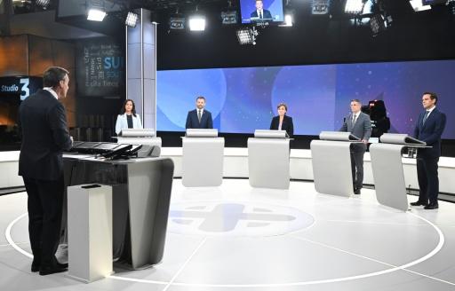 The vote in Quebec's October 5 election is likely to split among several parties, offering a boost to the separatist Parti Quebecois — Graham Hughes / AFP