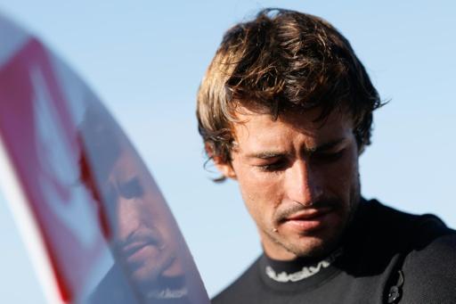 Marco Mignot lors du stage de préparation pour les Jeux Olympiques à Lower Trestles, le 9 septembre 2026 — Karl ANDERSON / AFP