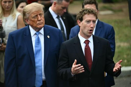 CEO of Meta Mark Zuckerberg joined a bevy of tech titans to tout AI alongside US President Donald Trump at the White House — Kent NISHIMURA / AFP