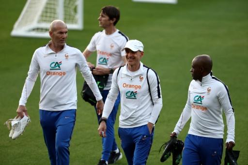 Equipe de France: premier entraînement sous les ordres de Zidane
