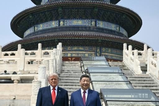 China's President Xi Jinping showed US President Donald Trump around the Temple of Heaven in Beijing in May — Brendan SMIALOWSKI / AFP