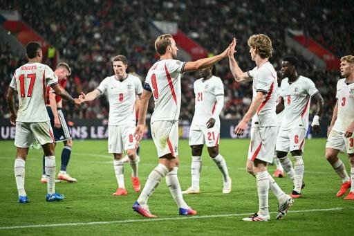 Harry Kane and Anthony Gordon were again on the scoresheet for England — Joe Klamar / AFP