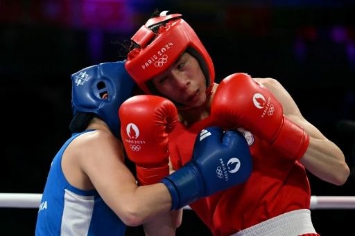 Taiwan's Lin Yu-ting in action at the Paris Games — MOHD RASFAN / AFP