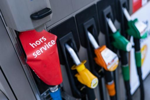 Une pompe à essence hors service dans une station-service TotalEnergies à Pecquencourt, dans le Nord, après un acte de vandalisme, le 16 septembre 2026 — Sameer Al-DOUMY / AFP