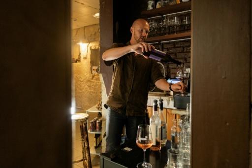 Sergiy Klimov, who sells only Ukrainian vintages at his Kyiv wine bar, says 'Ukraine is one of the cradles of world winemaking' — Tetiana DZHAFAROVA / AFP