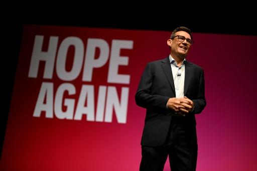 Britain's Prime Minister Andy Burnham promises greater public control over essential services in his speech to the annual Labour Party conference in Liverpool — Oli SCARFF / AFP