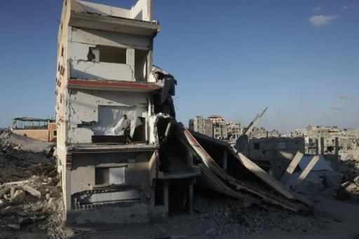 With reconstruction stalled, Gazans shelter in buildings at risk of collapse
