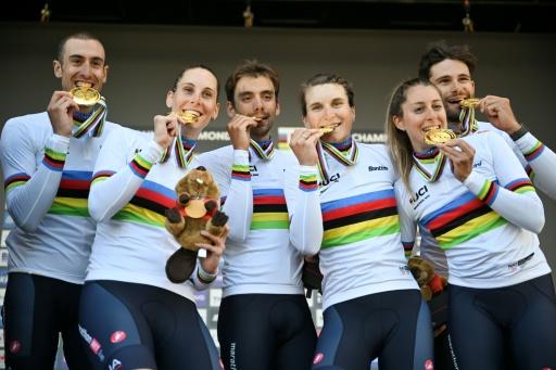 Italia gana la prueba de relevos mixtos del Mundial de Ciclismo