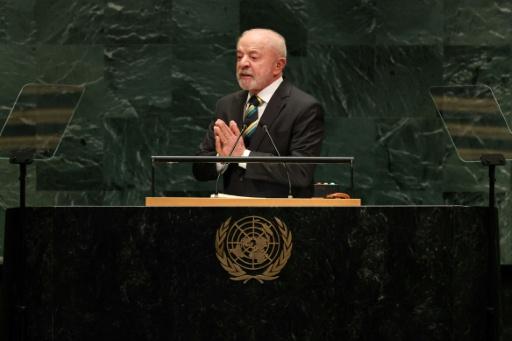 El presidente brasileño, Luiz Inacio Lula da Silva, da su discurso ante la Asamblea General de la ONU, el 22 de septiembre de 2026 en Nueva York — Timothy A. Clary / AFP