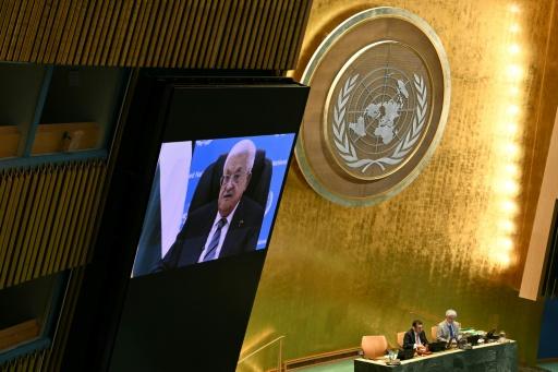 One of Netanyahu's fiercest critics, Palestinian president Mahmoud Abbas, will not be in the room after Washington denied him a visa to attend the General Assembly — ANGELA WEISS / AFP