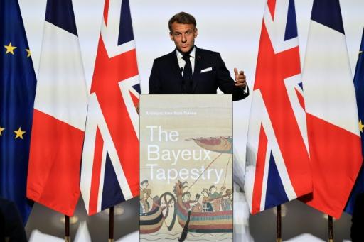 Emmanuel Macron lors de son discours au British Museum de Londres le 2 septembre 2026 — Ludovic MARIN / AFP