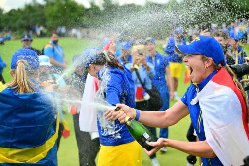 Europa gana a EEUU en la Solheim Cup de golf femenino