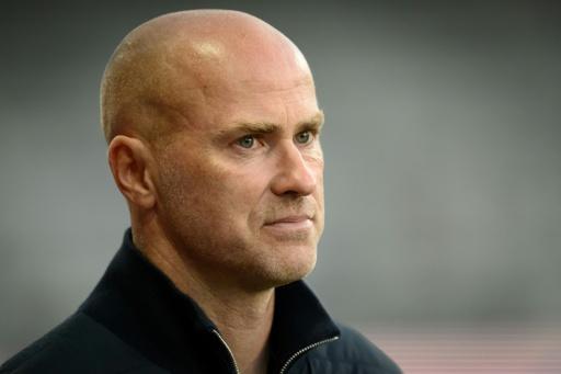 L'entraîneur danois de Toulouse Jens Berthel Askou pendant le match de Ligue 1 à Brest, le 29 août 2026 à Brest — Loic VENANCE / AFP