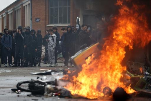 The protests sometimes turned violent — Sameer AL-DOUMY / AFP