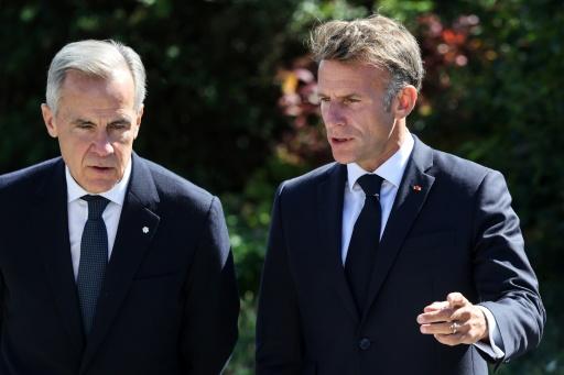 Both leaders stressed the shared values of their two countries — Ludovic MARIN / AFP