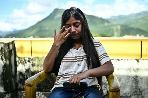 Santoshi Dotel, 17 años, sobreviviente del deslave — Pedro PARDO / AFP