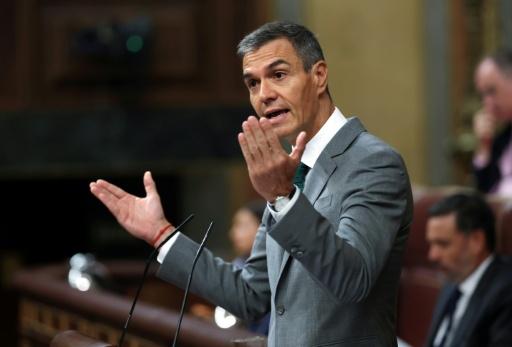 El presidente del Gobierno español, Pedro Sánchez, durante su comparecencia ante el Congreso de los Diputados para hablar de la situación en Ceuta, el 3 de septiembre de 2026 en Madrid — Thomas Coex / AFP