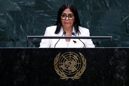 Venezuela's interim leader Delcy Rodriguez is governing under intense pressure from the United States, which ousted her predecessor — Leonardo MUNOZ / AFP