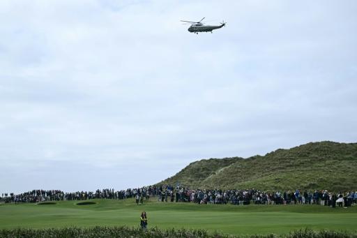 Lowry takes four-shot lead as Trump jets in for Irish Open