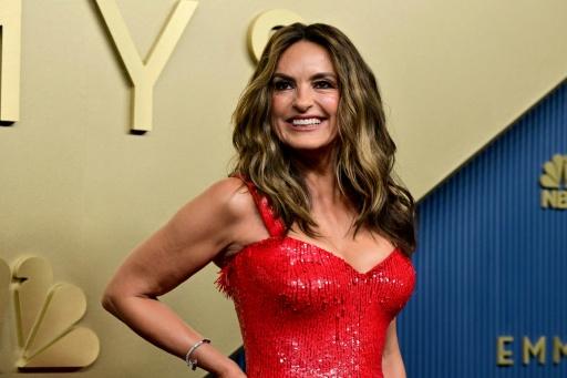 Mariska Hargitay arrives for the 78th Emmy Awards, which she will host — Frederic J. Brown / AFP