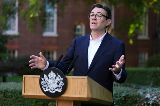 Le Premier ministre britannique Andy Burnham prononce un discours à Downing Street, dans le centre de Londres, le 21 septembre 2026 — Jonathan Brady / AFP