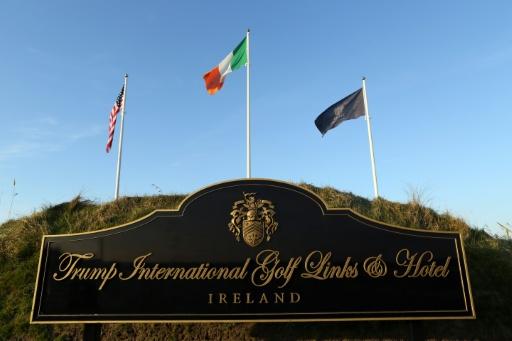 The Irish Open golf tournament is being held at Trump's luxury resort in Doonbeg, on the west coast of Ireland — PAUL FAITH / AFP