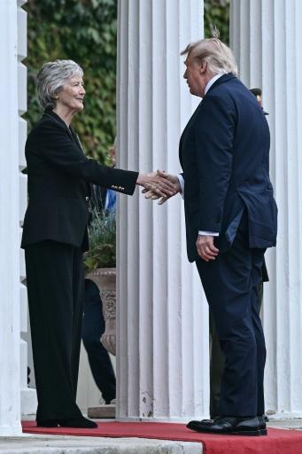 Left-winger Connolly and Trump kept their meeting pretty short — Brendan SMIALOWSKI / AFP