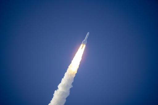An Ariane 6 rocket launches from the Guiana Space Centre carrying the MTG-I2 (Meteosat — RONAN LIETAR / AFP