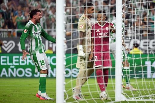 Espagne: le Real Madrid douché par le Betis Séville, Mbappé rate un pénalty