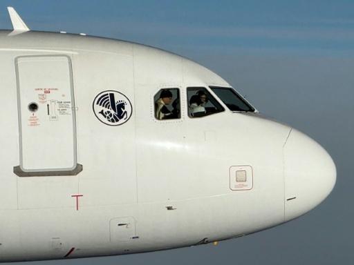 Pope Leo joins Air France cockpit crew, blesses Rafale pilots