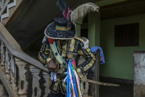 The play's inspiration comes from the legends tied to the Carolingian dynasty, which once ruled over much of western Europe — Daniel BELOUMOU OLOMO / AFP