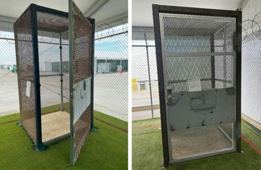 Detenidos en "Alligator Alcatraz" estaban en celdas del tamaño de una cabina telefónica