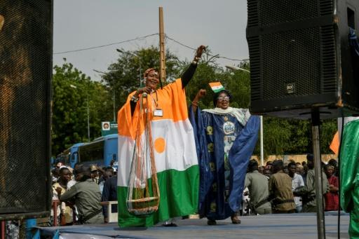 Rassemblement de soutien au général Abdourahamane Tiani à Niamey, au Niger, le 2 septembre 2026 — - / AFP