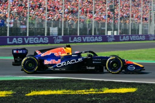 Max Verstappen battled to his fifth podium of the season — Andrej ISAKOVIC / AFP