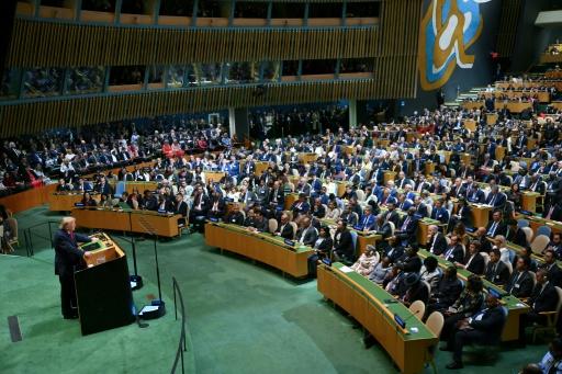 Le président américain Donald Trump à l'ONU, à New York le 22 septembre 2026 — ANGELA WEISS / AFP