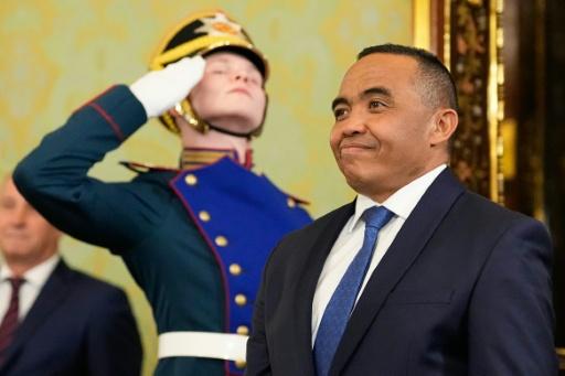 Madagascan military leader Michael Randrianirina met Russian President Vladimir Putin in Moscow in February — Alexander Zemlianichenko / AFP