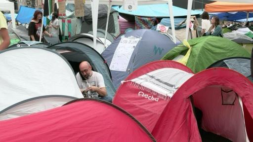 'It's not going to end': Housing protesters set up camp in central Madrid square