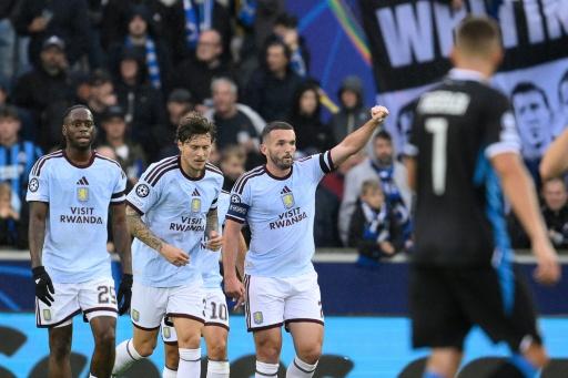 Ligue des champions: Aston Villa s'impose à Bruges et lance sa saison
