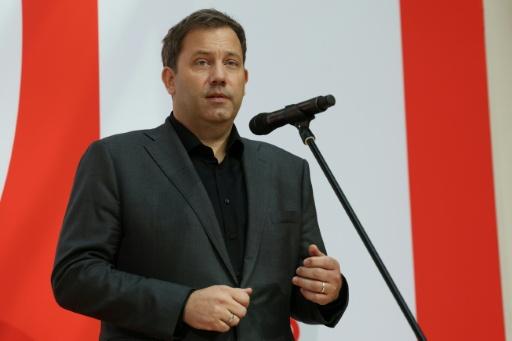 Lars Klingbeil, dirigeant du SPD et ministre des Finances du chancelier Merz, lors d'une conférence de presse au lendemain des élections régionales à Berlin et dans le Mecklembourg-Poméranie-Occidentale, le 21 septembre 2026 à Berlin — Odd ANDERSEN / AFP