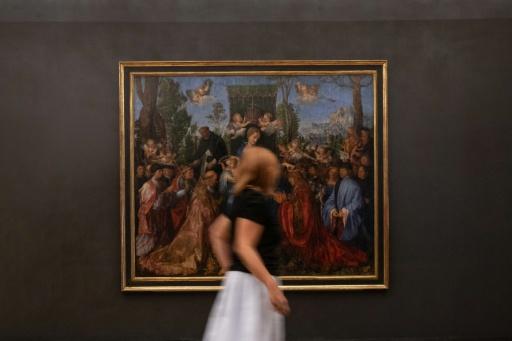 Albrecht Duerer painted the 'Feast of the Rosary' for a Venice church in 1506 — Michal CIZEK / AFP