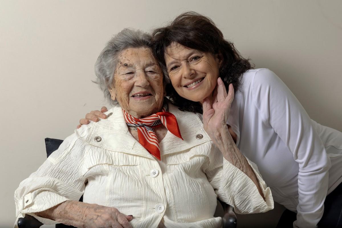 Ella Blumenthal avec sa fille Evelyn Kaplan