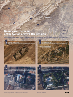 Infographics - Damascus: the heart of the Syrian army's 4th Division
